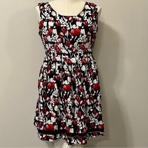 Ricki's Red and Black Floral Dress